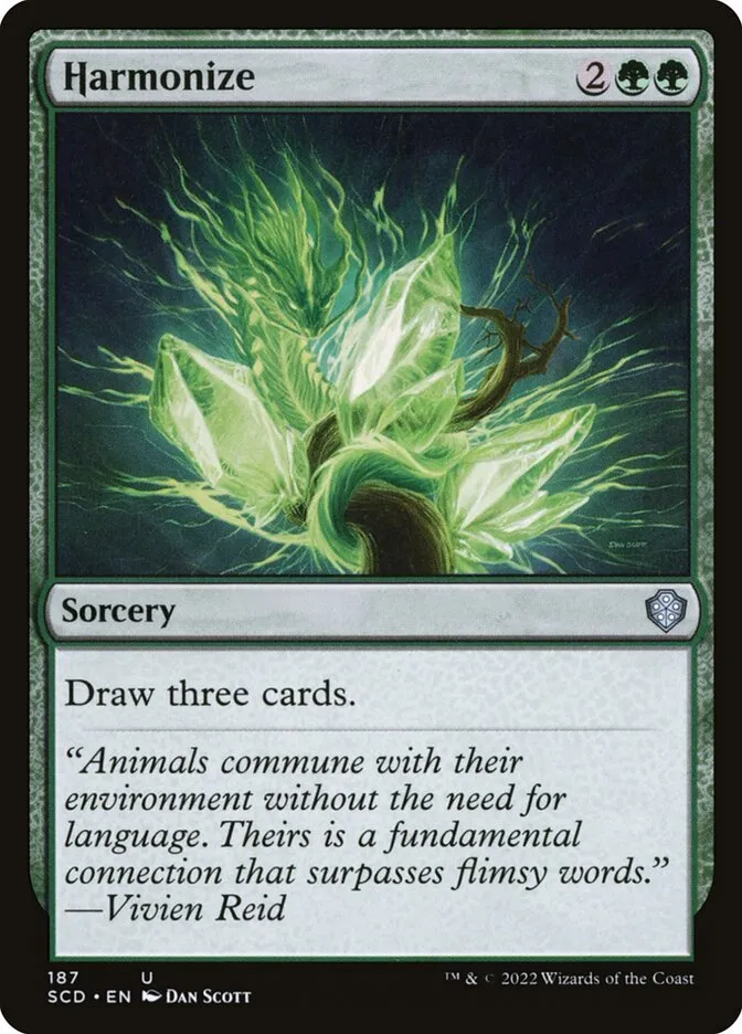2022 Starter Commander Decks Harmonize uncommon #187 uncommon card image