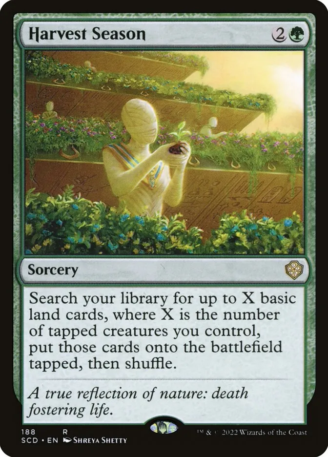 2022 Starter Commander Decks Harvest Season #188 rare card image