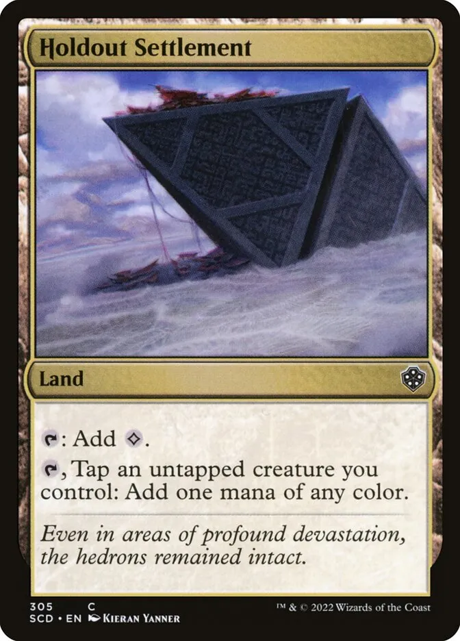 2022 Starter Commander Decks Holdout Settlement common #305 common card image