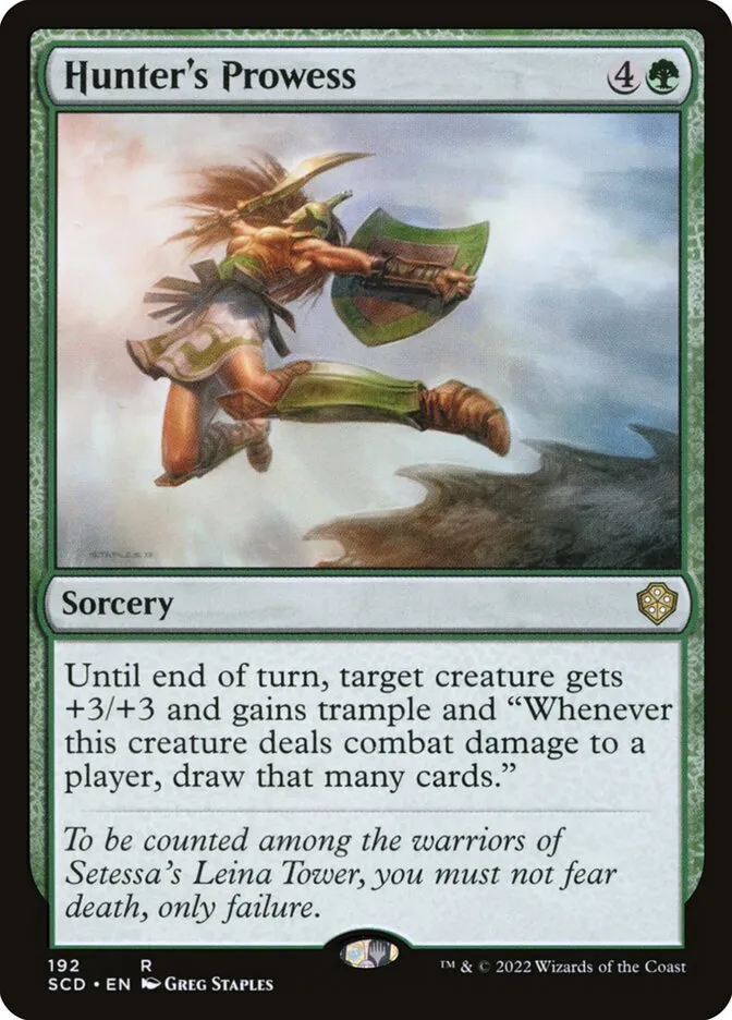 2022 Starter Commander Decks Hunter's Prowess #192 rare card image
