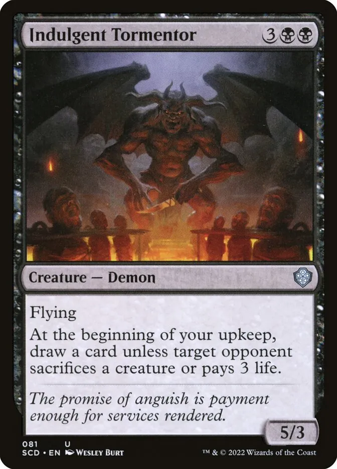 2022 Starter Commander Decks Indulgent Tormentor #81 uncommon card image
