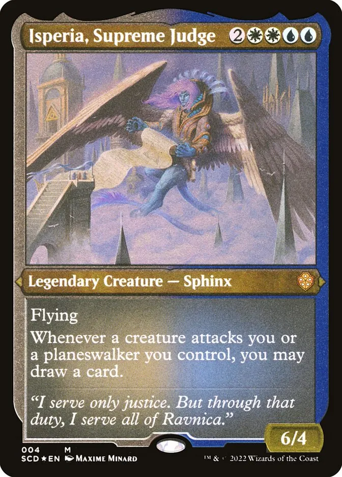 2022 Starter Commander Decks Isperia, Supreme Judge mythic #4 mythic card image
