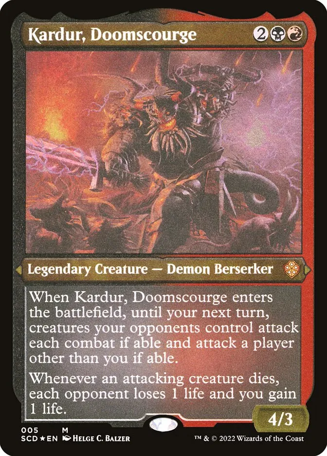 2022 Starter Commander Decks Kardur, Doomscourge mythic #5 mythic card image
