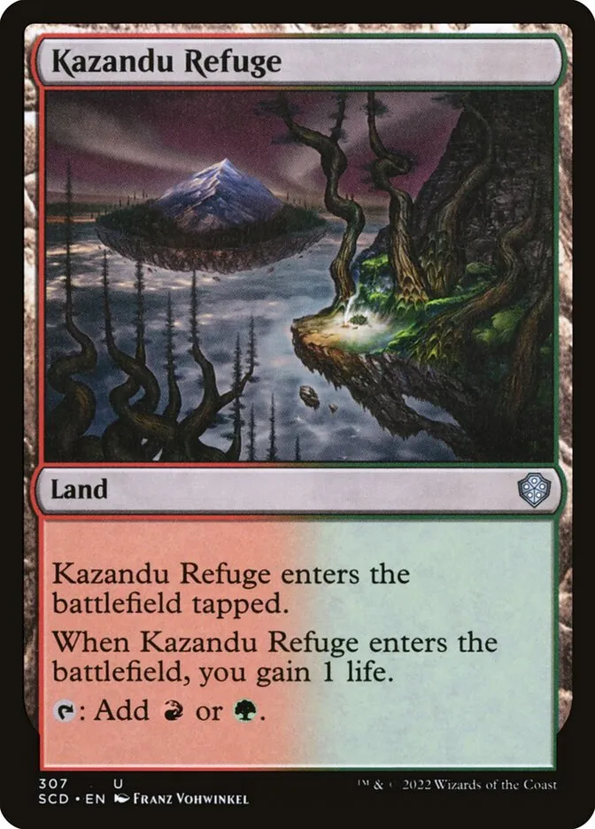 2022 Starter Commander Decks Kazandu Refuge #307 uncommon card image