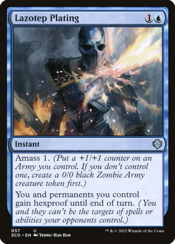 2022 Starter Commander Decks Lazotep Plating #57 uncommon card image