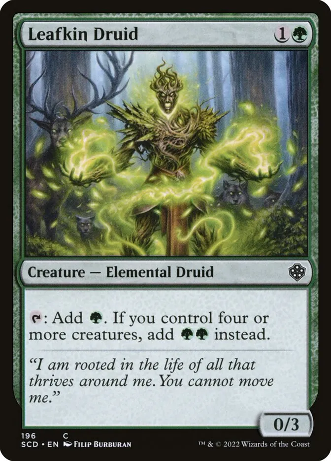 2022 Starter Commander Decks Leafkin Druid common #196 common card image