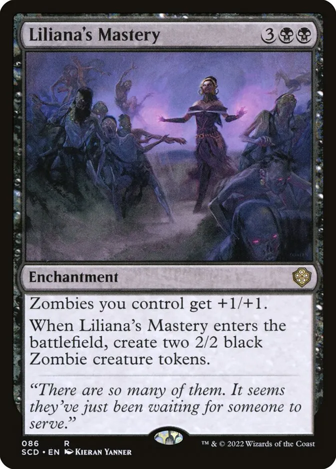 2022 Starter Commander Decks Liliana's Mastery #86 rare card image