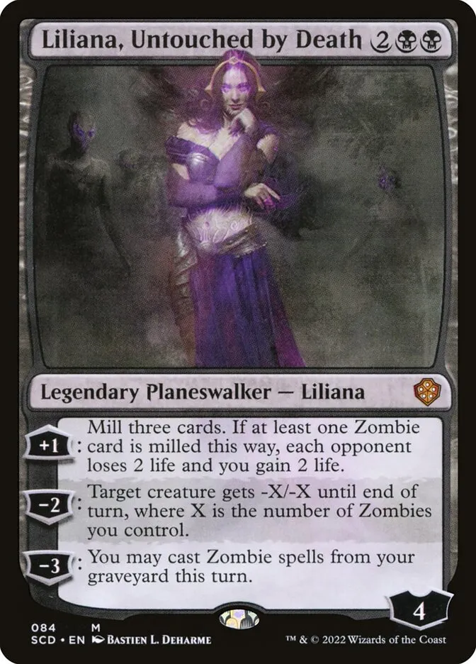 2022 Starter Commander Decks Liliana, Untouched by Death #84 mythic card image