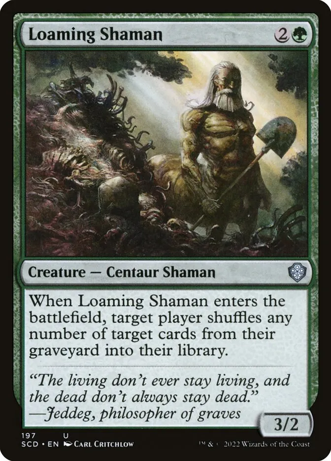 2022 Starter Commander Decks Loaming Shaman uncommon #197 uncommon card image