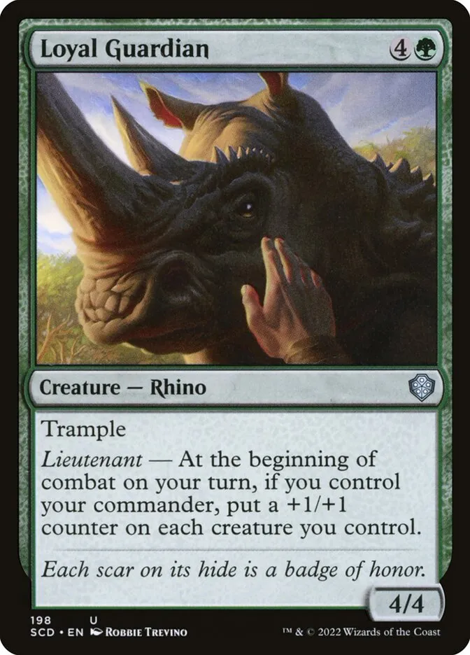 2022 Starter Commander Decks Loyal Guardian #198 uncommon card image