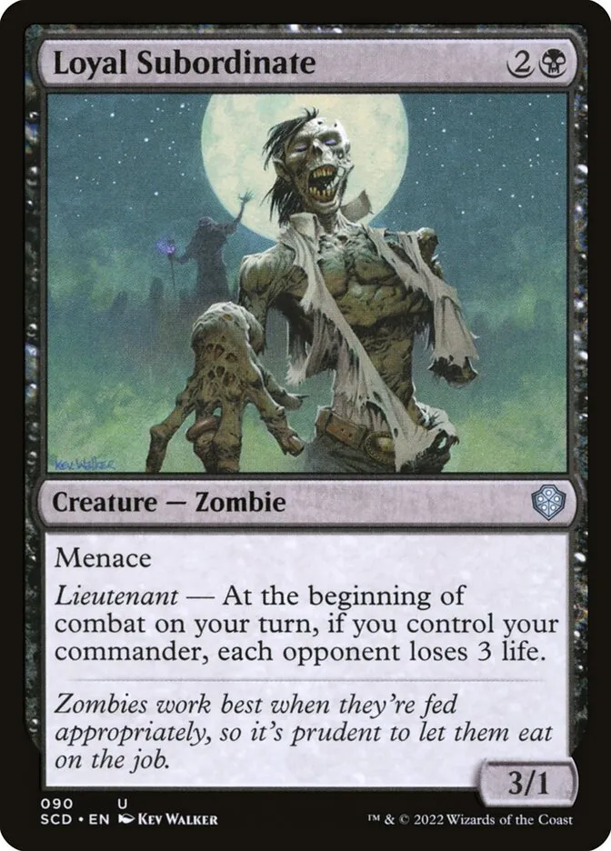 2022 Starter Commander Decks Loyal Subordinate uncommon #90 uncommon card image