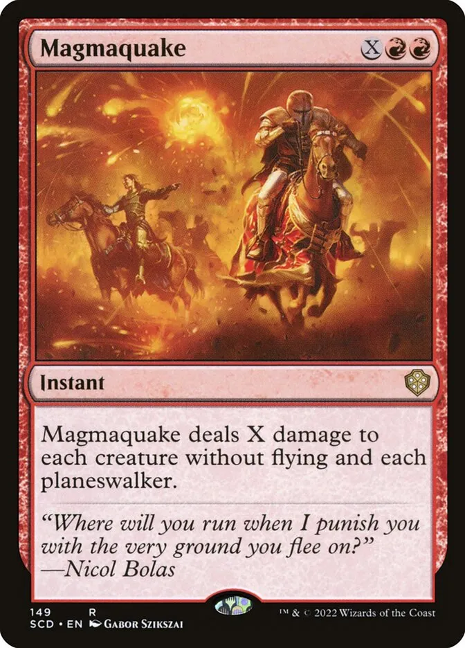 2022 Starter Commander Decks Magmaquake #149 rare card image