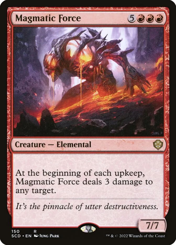 2022 Starter Commander Decks Magmatic Force rare #150 rare card image