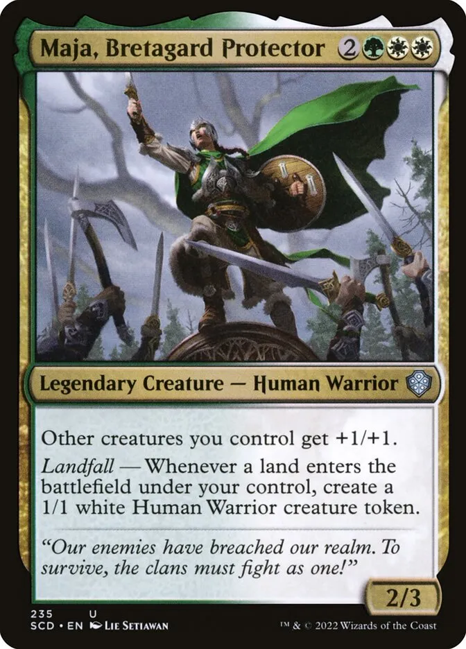 2022 Starter Commander Decks Maja, Bretagard Protector uncommon #235 uncommon card image