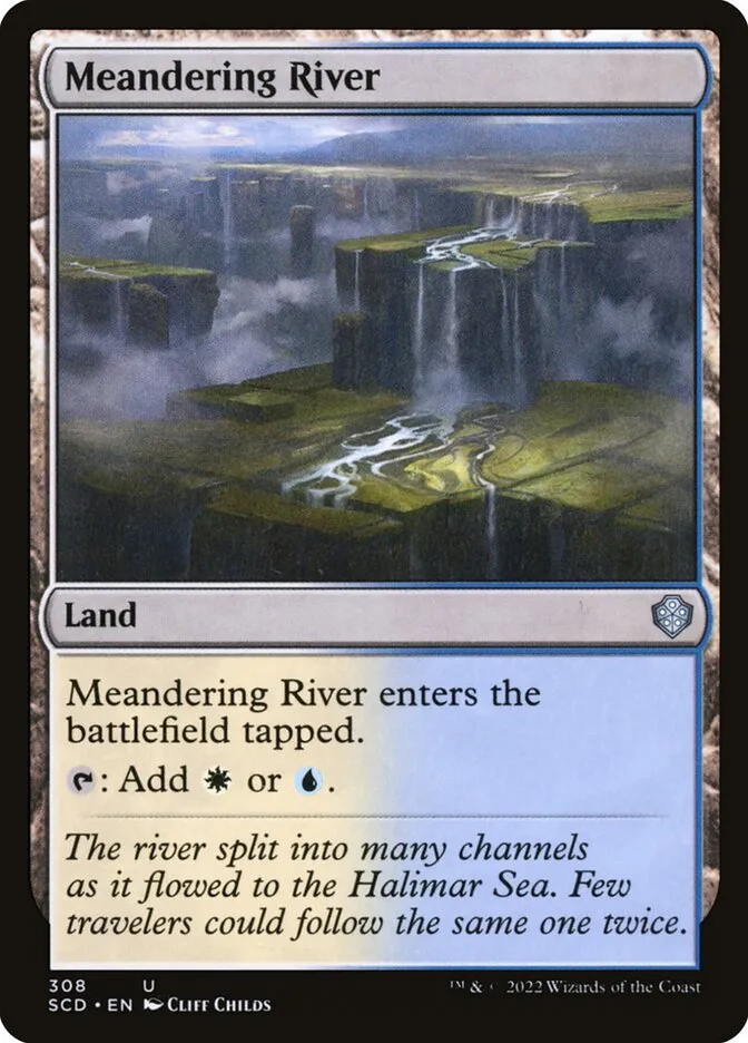 2022 Starter Commander Decks Meandering River #308 uncommon card image