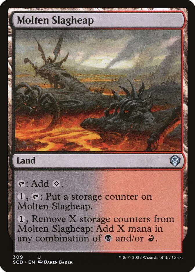 2022 Starter Commander Decks Molten Slagheap #309 uncommon card image