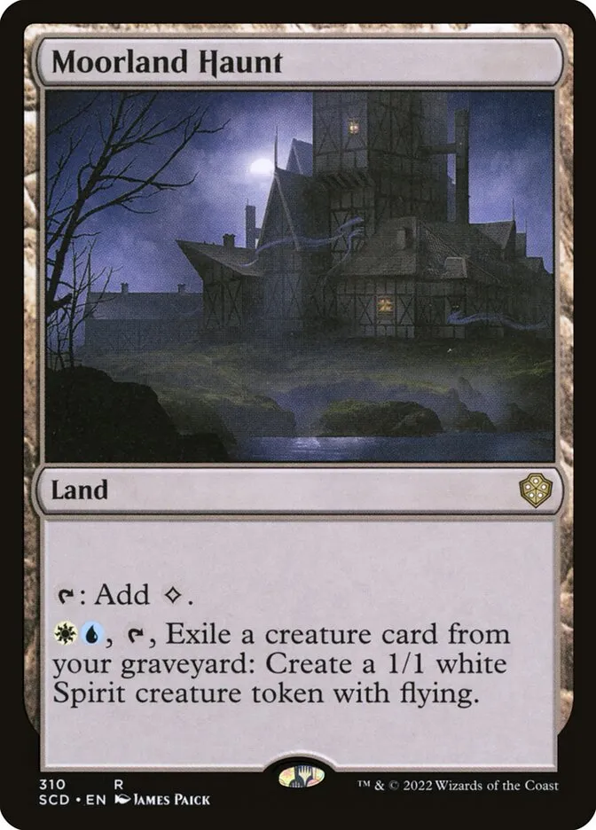 2022 Starter Commander Decks Moorland Haunt #310 rare card image