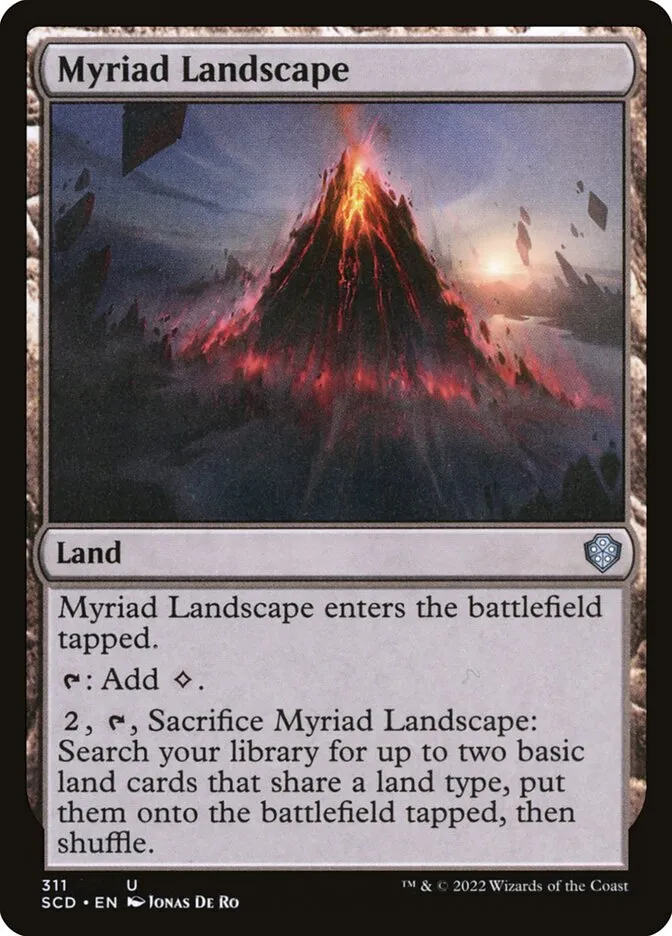 2022 Starter Commander Decks Myriad Landscape #311 uncommon card image