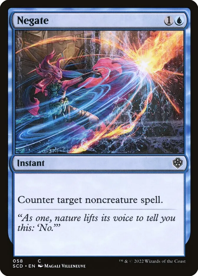 2022 Starter Commander Decks Negate common #58 common card image