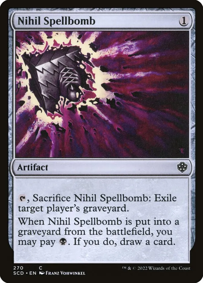 2022 Starter Commander Decks Nihil Spellbomb #270 common card image