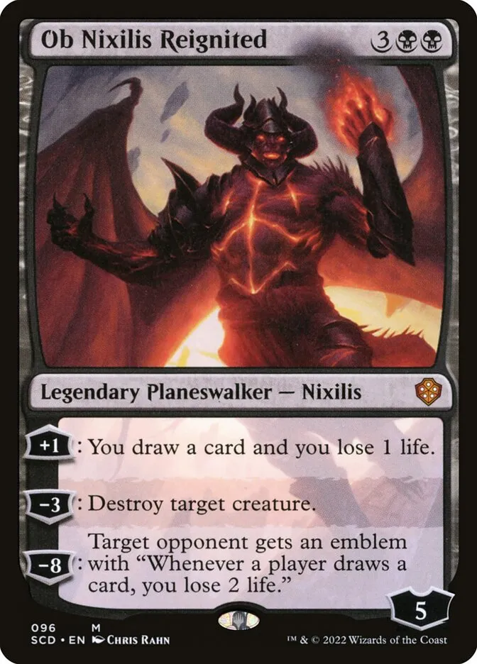 2022 Starter Commander Decks Ob Nixilis Reignited #96 mythic card image