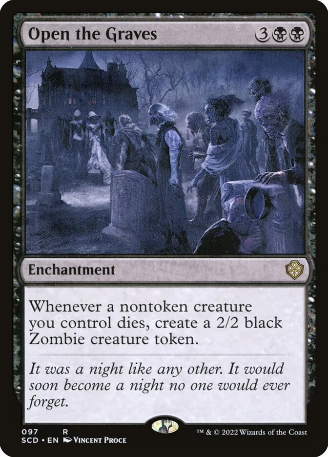 2022 Starter Commander Decks Open the Graves #97 rare card image