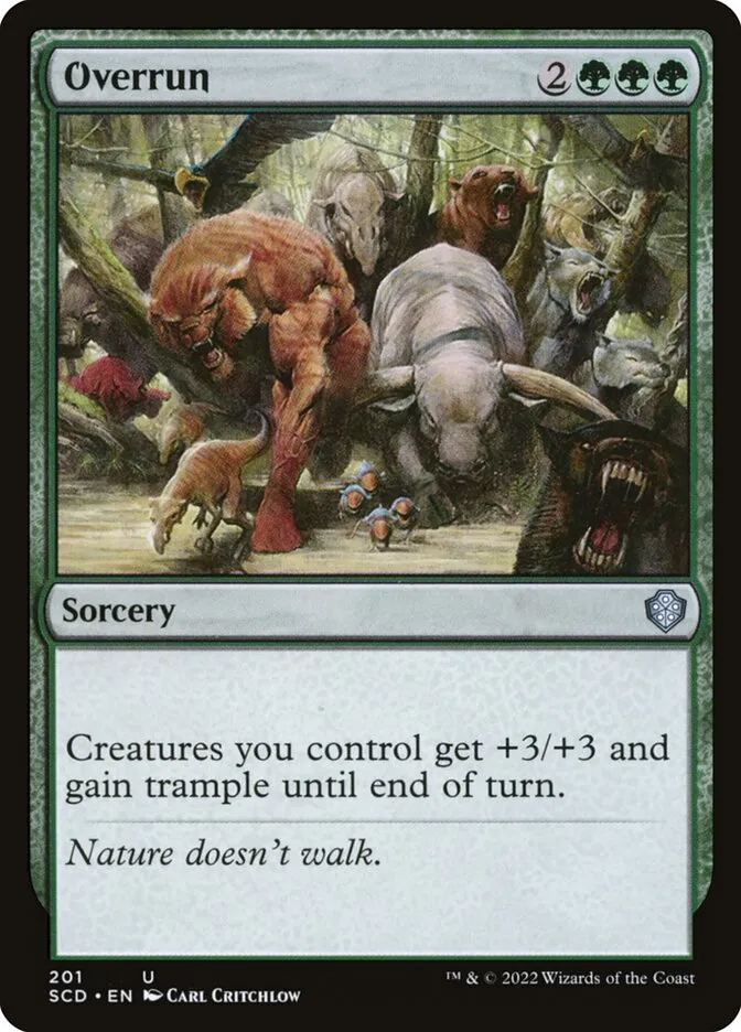 2022 Starter Commander Decks Overrun uncommon #201 uncommon card image