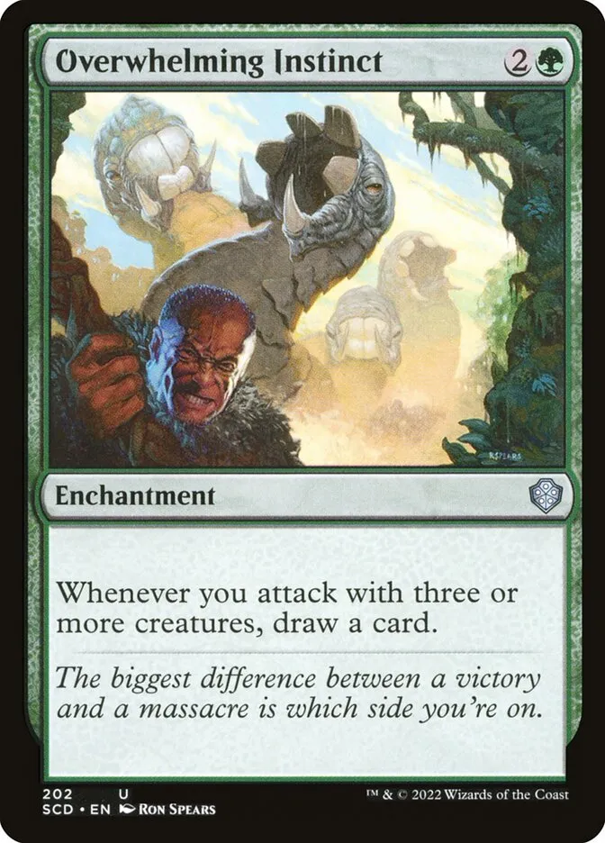 2022 Starter Commander Decks Overwhelming Instinct uncommon #202 uncommon card image