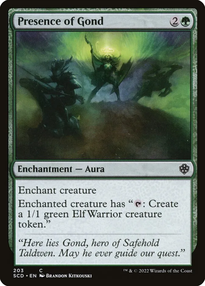 2022 Starter Commander Decks Presence of Gond #203 common card image