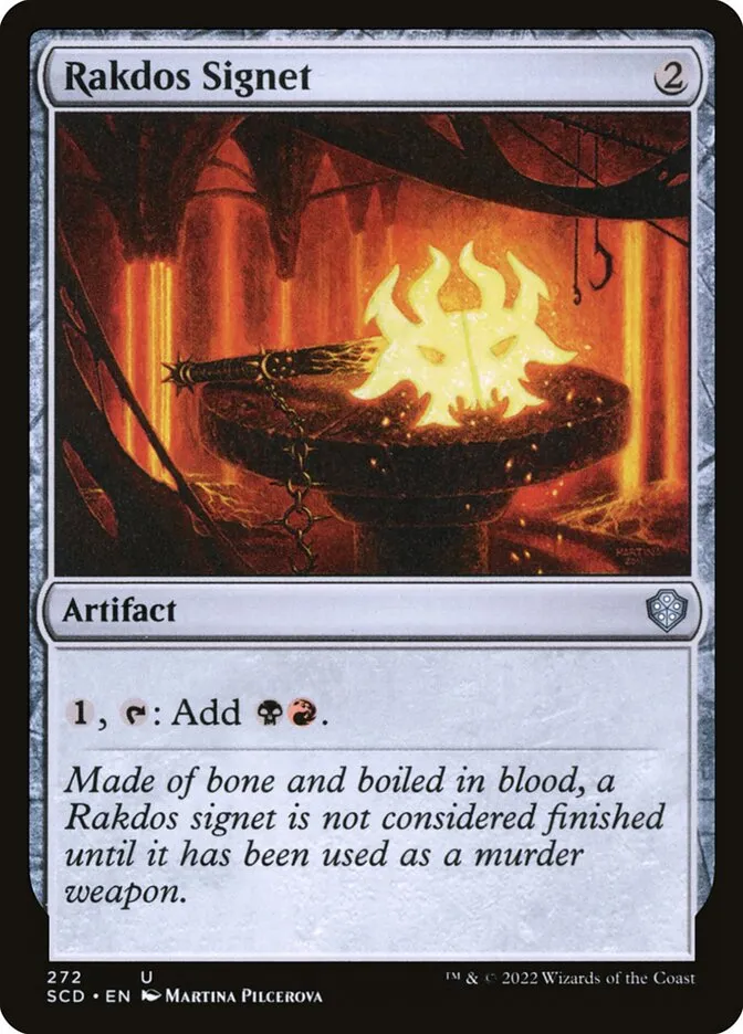 2022 Starter Commander Decks Rakdos Signet uncommon #272 uncommon card image