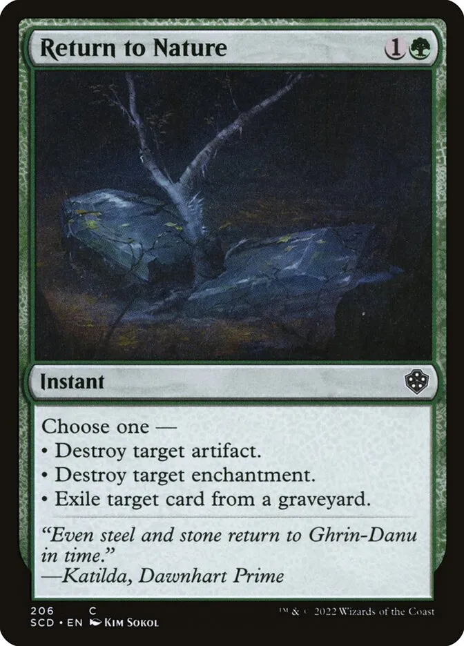 2022 Starter Commander Decks Return to Nature common #206 common card image