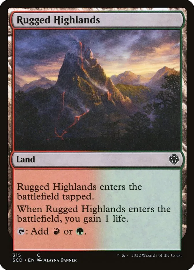 2022 Starter Commander Decks Rugged Highlands common #315 common card image