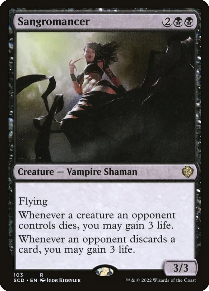 2022 Starter Commander Decks Sangromancer rare #103 rare card image