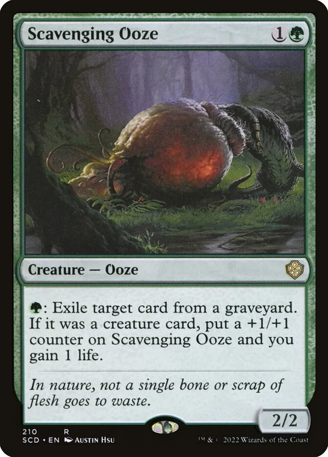 2022 Starter Commander Decks Scavenging Ooze rare #210 rare card image