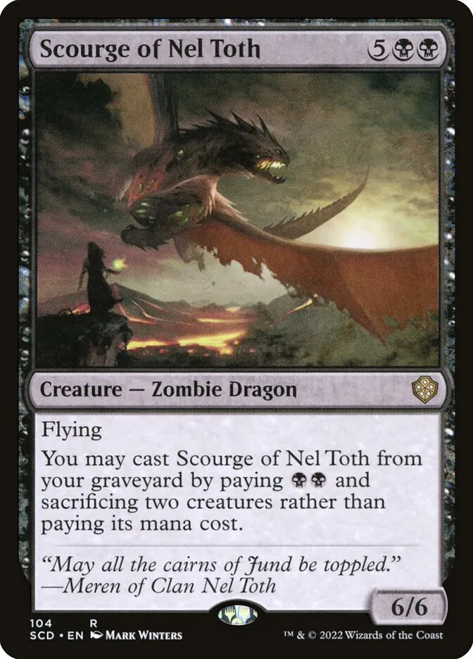 2022 Starter Commander Decks Scourge of Nel Toth rare #104 rare card image