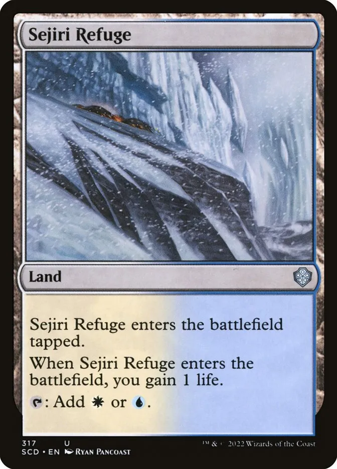 2022 Starter Commander Decks Sejiri Refuge #317 uncommon card image