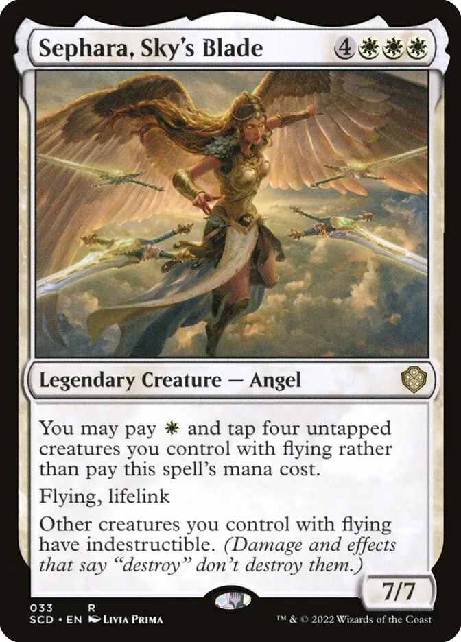 2022 Starter Commander Decks Sephara, Sky's Blade rare #33 rare card image