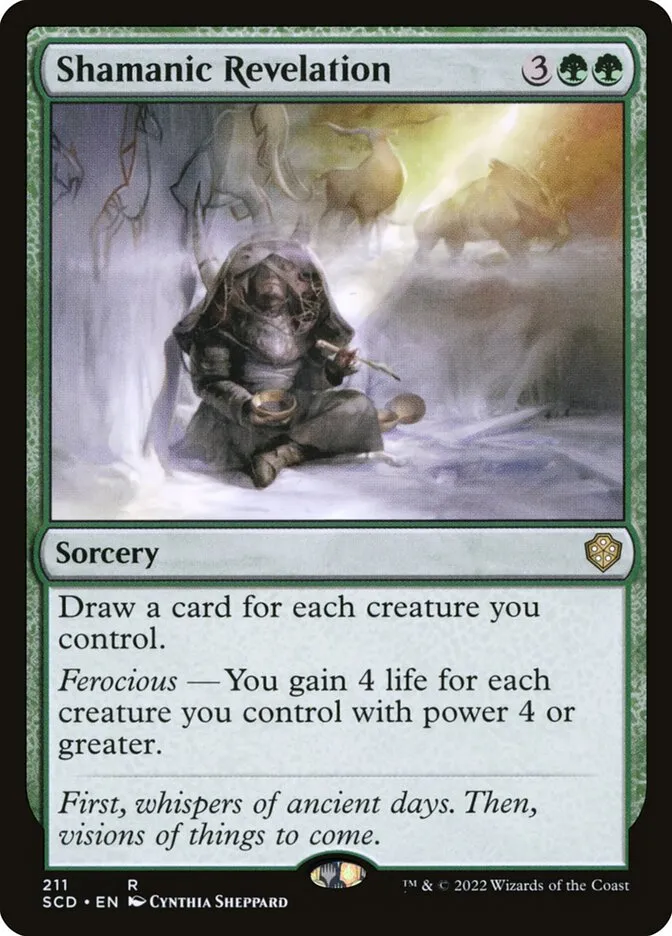 2022 Starter Commander Decks Shamanic Revelation #211 rare card image