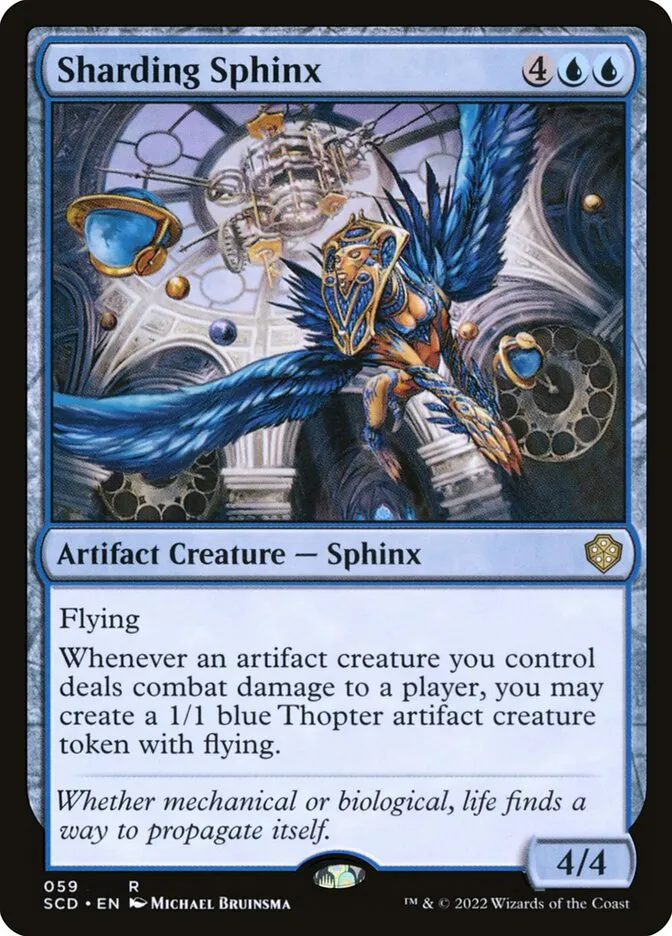 2022 Starter Commander Decks Sharding Sphinx rare #59 rare card image