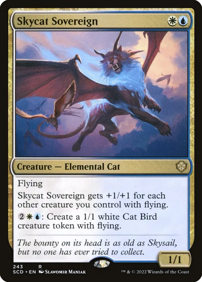 2022 Starter Commander Decks Skycat Sovereign #243 rare card image
