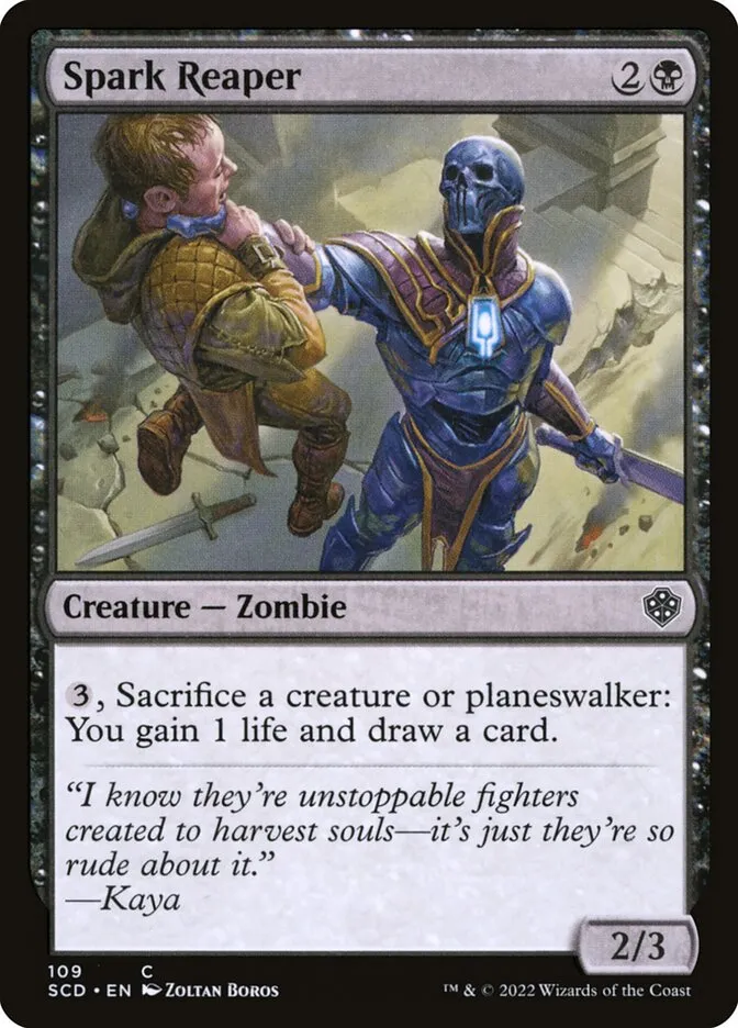 2022 Starter Commander Decks Spark Reaper common #109 common card image