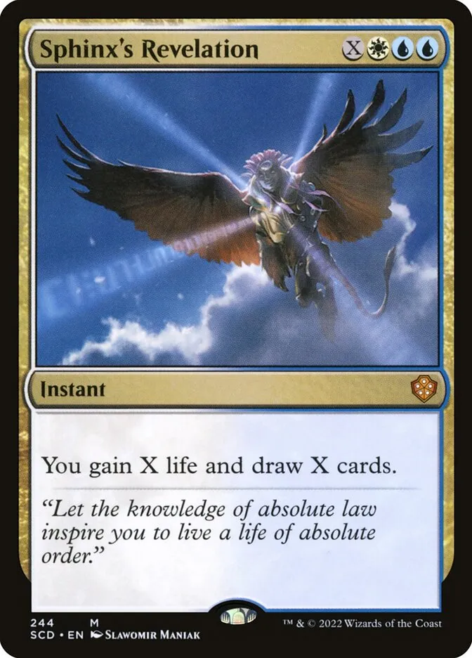 2022 Starter Commander Decks Sphinx's Revelation mythic #244 mythic card image