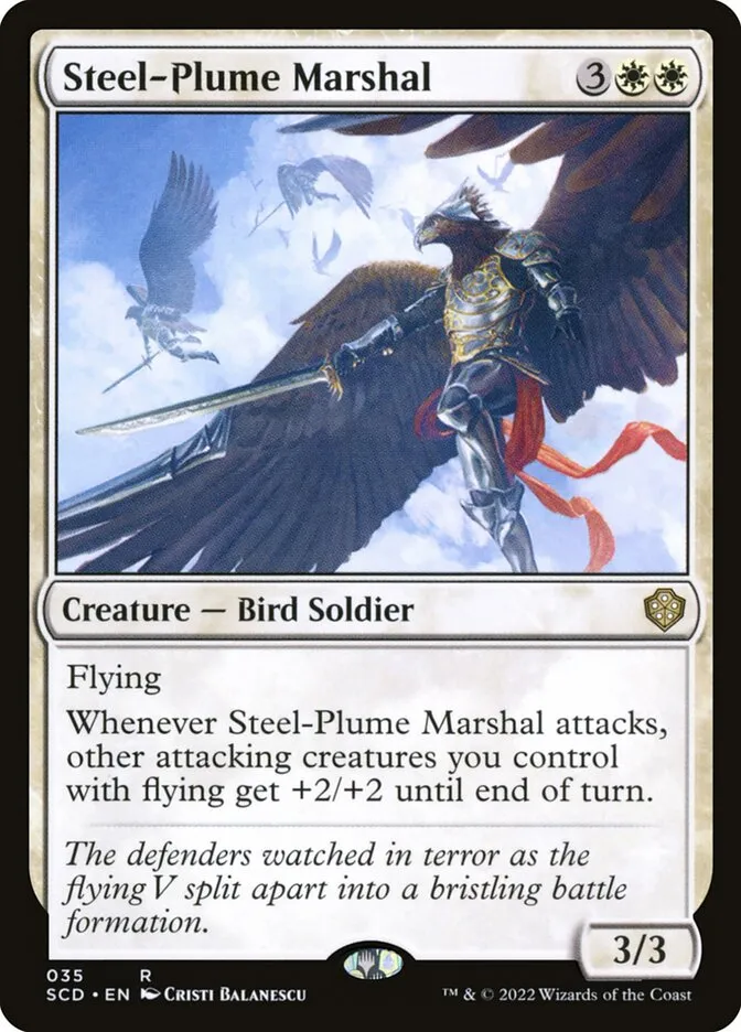 2022 Starter Commander Decks Steel-Plume Marshal rare #35 rare card image