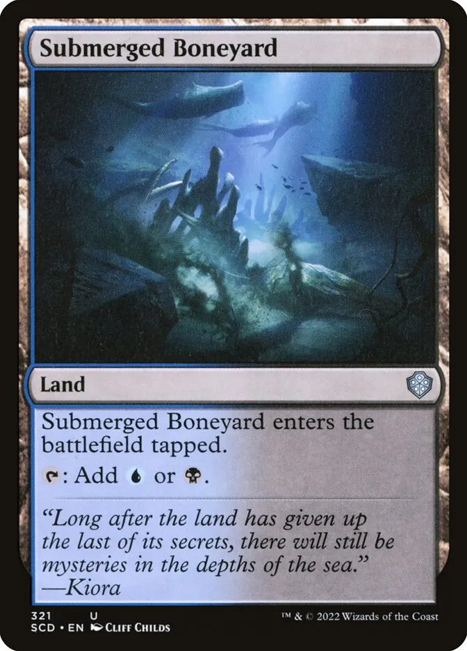 2022 Starter Commander Decks Submerged Boneyard #321 uncommon card image