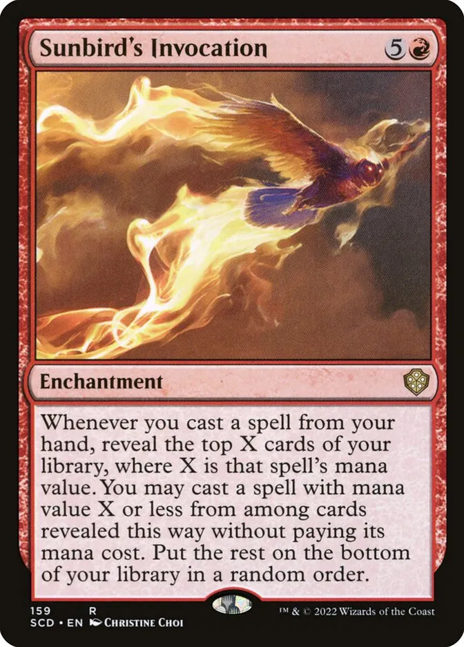 2022 Starter Commander Decks Sunbird's Invocation rare #159 rare card image