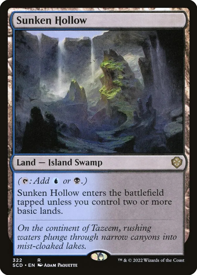 2022 Starter Commander Decks Sunken Hollow #322 rare card image