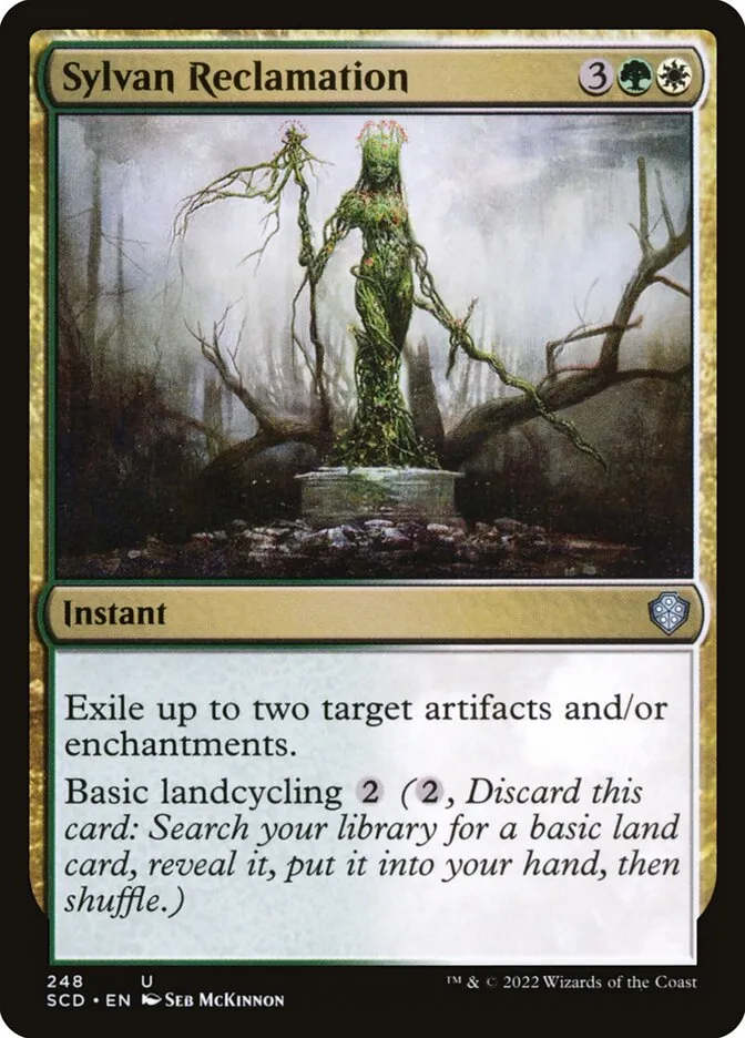 2022 Starter Commander Decks Sylvan Reclamation #248 uncommon card image