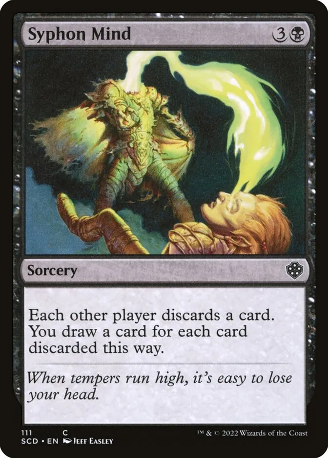 2022 Starter Commander Decks Syphon Mind common #111 common card image