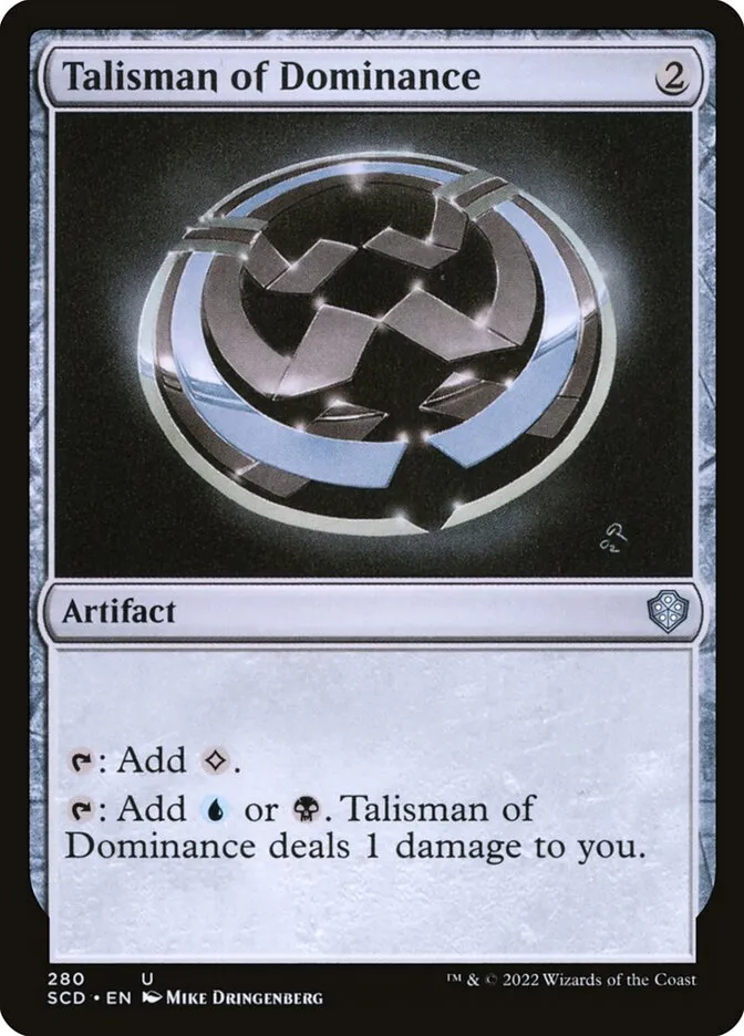 2022 Starter Commander Decks Talisman of Dominance #280 uncommon card image