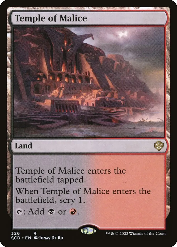 2022 Starter Commander Decks Temple of Malice #326 rare card image